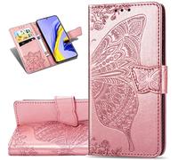 COTDINFOR Compatible with Sony Xperia 5 III Coque Fermeture Magnétique Svelte PU Cuir Antichoc Protecteur Housse Flip Étui Pochette Cover pour Sony Xperia 5 III Flower Butterfly Rose Gold SD