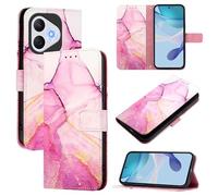 COTDINFOR Coque pour Honor 400 Lite 5G Flip Folio Portefeuille Marble Pattern Cuir Magnétique Clasp avec Porte-Cartes Stand View Foldable Housse Étui pour Honor 400 Lite 5G Marble Violet YBM.