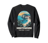 Côte Adriatique Monténégro Souvenir Plage Vacances Balkaniques Sweatshirt
