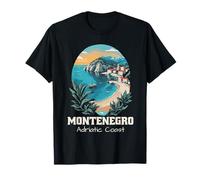 Côte Adriatique Monténégro Souvenir Plage Vacances Balkaniques T-Shirt