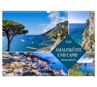Côte amalfitaine et Capri - des lieux de nostalgie, Version française (Calendrier mural 2026 DIN A3 portrait), Calendrier CALVENDO mensuel
