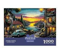 Côte au Coucher du Soleil Puzzle 1000 Pièces Difficile Puzzles pour Adults DIY Jigsaw Puzzle Casse-tête De Jeu Familial Jouets De Défi 70x50cm/1000pcs