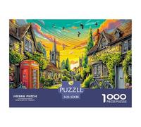 Côte au Coucher du Soleil Puzzle 1000 Pièces Difficile Puzzles pour Adults DIY Jigsaw Puzzle Casse-tête De Jeu Familial Jouets De Défi 52x38cm/1000pcs