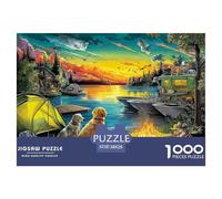 Côte au Coucher du Soleil Puzzle 1000 Pièces pour Adultes Et Enfants Difficile DIY Jigsaw Puzzle Casse-tête De Jeu Familial Jouets De Défi 38x26cm/1000pcs