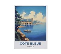Côte Bleue, France，Jigsaw Puzzles Puzzle, 1000 Pièces en Bois Adultes Puzzles, Enfants Cerveau IQ Développement Cadeau（75x50cm）-S36