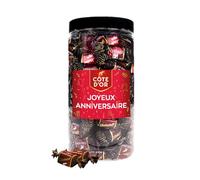 Côte d’Or Chokotoff Chocolat « Joyeux Anniversaire ! » - chocolat noir au caramel - cadeau d’anniversaire - cadeau chocolat - chocolat au caramel - en pot réutilisable - 800g
