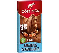 Côte d?Or Lait Amandes Caramélisées Pointe de Sel 180g (lot de