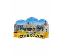 Cote d'Azur Aimant de réfrigérateur 3D Motif Nice Cannes Monaco