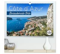 CÔTE D'AZUR Bezaubernde Orte (hochwertiger Premium Wandkalender 2026 DIN A2 quer), Kunstdruck in Hochglanz: Impressionen aus Südfrankreich und Monaco