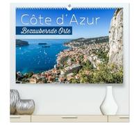 CÔTE D'AZUR Bezaubernde Orte (hochwertiger Premium Wandkalender 2026 DIN A2 quer), Kunstdruck in Hochglanz: Impressionen aus Südfrankreich und Monaco