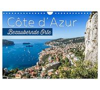 CÔTE D'AZUR Bezaubernde Orte (Wandkalender 2026 DIN A4 quer), CALVENDO Monatskalender: Impressionen aus Südfrankreich und Monaco