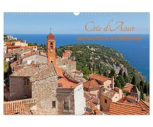 Côte d'Azur - Calendrier mural 2026 format A3 paysage - Lieu du désir sur la mer Méditerranée - Calendrier mensuel CALVENDO