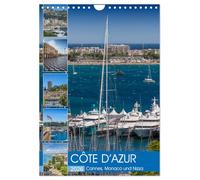 CÔTE D'AZUR Cannes, Monaco et Nice (Calendrier mural 2026 DIN A4 vertical), CALVENDO calendrier mensuel