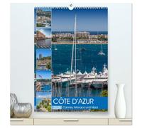 CÔTE D'AZUR Cannes, Monaco und Nizza (hochwertiger Premium Wandkalender 2026 DIN A2 hoch), Kunstdruck in Hochglanz: Perlen an der französischen Riviera