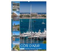 CÔTE D'AZUR Cannes, Monaco und Nizza (Wandkalender 2026 DIN A2 hoch), CALVENDO Monatskalender: Perlen an der französischen Riviera