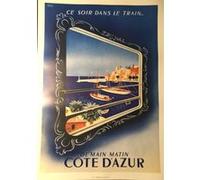 Côté D'Azur - Demain matin / Rolland HUGON - 50x70 cm - AFFICHE / POSTER G