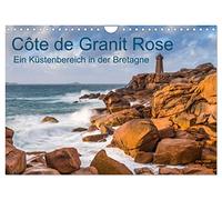 Côte de Granit Rose - Une zone côtière en Bretagne, Version française (Calendrier mural 2026 DIN A4 portrait), Calendrier CALVENDO mensuel
