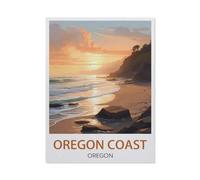 Côte de l'Oregon Oregon，Puzzles pour Adultes Puzzle 1000 Pièces pour Adolescents Adultes Jeux De Puzzles Amusants uzzle en Bois Cadeaux De Noël Et d'anniversaire（75x50cm）-EX40