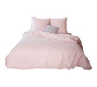 Côté déco - Parure de lit - Coton et Lin - 240 x 260 cm - Nude Rose G