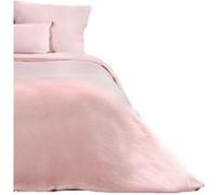 Côté déco - Parure de lit - Double gaze de coton - 140 x 200 cm - Rose Rose G