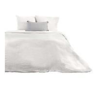 Côté déco - Parure de lit - Double gaze de coton - 220 x 240 cm - Blanc Blanc G