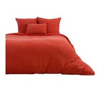 Côté déco - Parure de lit - Double gaze de coton - 240 x 260 cm - Ocre Rouge G