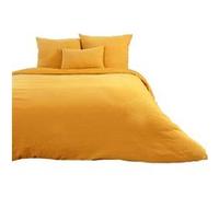 Côté déco - Parure de lit - Double gaze de coton - 240 x 260 cm - Or Jaune G