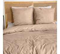 CÔTE DECO Parure de Lit Polyester Microfibre Rose 220x240cm - 3 pièces