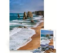 Côte des Douze Apôtres, Australie Puzzle de 1000 pièces pour Adolescents Stimule la mémoire Passe-Temps Relaxant Bords Nets Cadeau Unique (38x52cm)