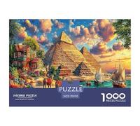 Côte des Pyramides Puzzle 1000 Pièces pour Adultes Et Enfants Difficile DIY Jigsaw Puzzle Casse-tête De Jeu Familial Jouets De Défi 70x50cm/1000pcs