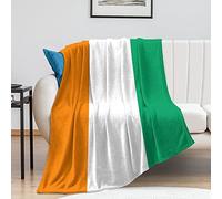 Côte D'Ivoire Drapeau Couvertures Côte D'Ivoire Couverture Fuzzy Pays Drapeau Jeter Décor Patriotique en Peluche Super Doux Chaud Couverture en Flanelle pour Canapé Chaise Salon Bureau Voyage 60"x80"