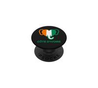 Côte D'Ivoire Elephant Fierté ivoirienne Côte D'Ivoire Africaine Her PopSockets PopGrip Adhésif