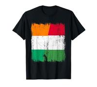 Côte d'Ivoire Italie Demi-drapeau Fière Côte d'Ivoire Fierté italienne T-Shirt