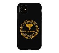 Côte D'Ivoire Terre d'Esperance Elephant 1960 Coque pour iPhone 11