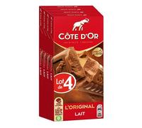 Cote D'Or - 4 Tablettes de chocolat au lait L'Original - (4x200g)