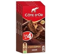 Cote D'Or - 4 Tablettes de chocolat noir L'Original - (4x200g)