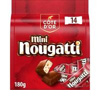 CÔTE D'OR - Barres Côte d'Or Mini Nougatti - 14 Mini Barres Chocolatées Lait Nougat - 180g