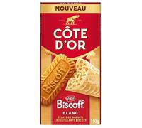 CÔTE D'OR Biscoff Tablette de chocolat blanc et spéculoos 190 g