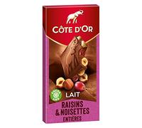 Cote d'Or - bloc lait raisin noisette
