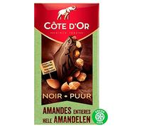 Côte Dor Chocolat | Amandes De Tablettes De Chocolat Noir Bloc | Chocolat Côte D'Or | Belgian Chocolate | 180 Gramme Total