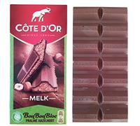 Côte d'Or chocolat | Côte Dor Praaline Lait Barreau de noisette | Chocolat au lait belge avec remplissage praliné et noisette | Pralin belge | Poids total 7.05 onces | 200 grammes total