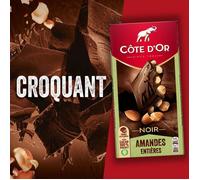 COTE D'OR Chocolat noir amandes entières - 180 g