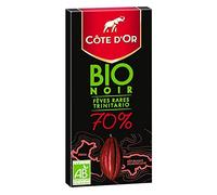 COTE D'OR - Chocolat Noir Bio 70% 90G - Lot De 4