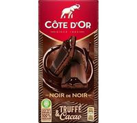 COTE D'OR - Fourré Épais Noir Truffe Coeur Coulant Chocolat 190G - Lot De 4