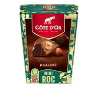 CÔTE D'OR - Mini Roc Praliné - Chocolat au Lait Fourré Praliné - Croustillant, Amandes et Noisette Entière - Chocolats de Noël - Boîte à Partager ou à Offrir - Boîte d'Environ 29 Mini Rocs soit 279 g
