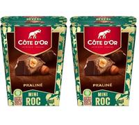 Côte d'Or - Mini Roc Praliné - Chocolats de Noël - Boite de 279g (Lot de 2)