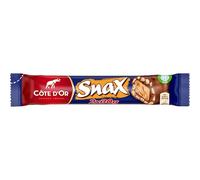 Côte d'Or Snax Big Size - Barre Chocolat au Lait Fourrée au Caramel, Biscuit et Riz Soufflé - Nouvelle Recette - 2 x 30 g - Présentoir de 25 Barres