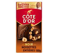 COTE D'OR Tablette chocolat noir noisette 180 g