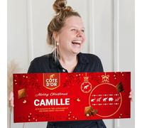 Côte d'Or Tablette Chocolat Personnalisée - Noël - Cadeau anniversaire homme & femme chocolat personnalisé avec nom et message, tablette chocolat géante à offrir