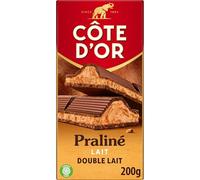 CÔTE D'OR - Tablette Côte d'Or Praliné - Chocolat au Lait et Praliné Double Lait - 200g